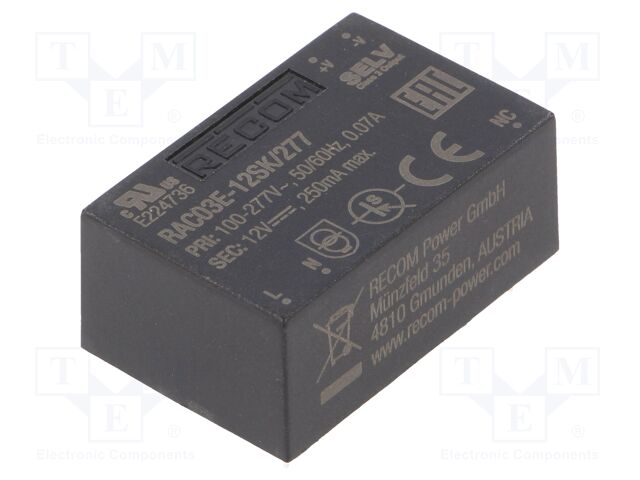 RAC03E-12SK/277 RAC03E-12SK/277