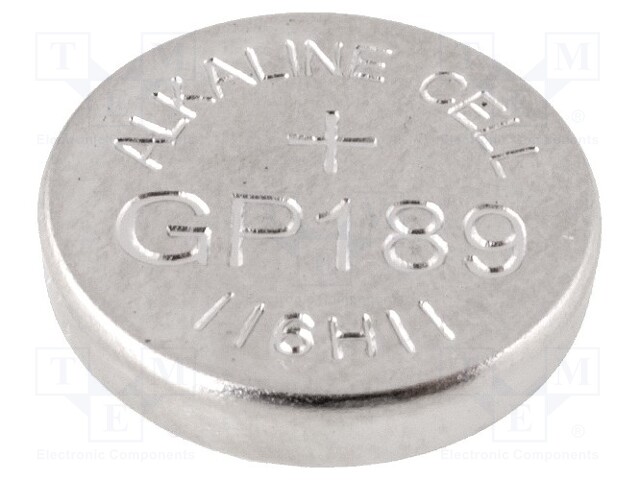 189-U10 GP - Battery: alkaline | 1.5V; LR1130,LR54; Ø11.6x3mm; BAT-AG10/G |  TME - Electronic components (WFS)