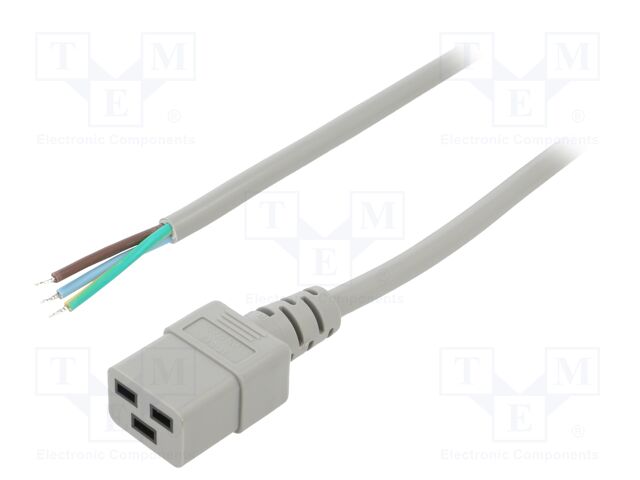 LT-549 H05VV-F 3X1.5 GRY 1.5M END R LT-549 H05VV-F 3X1.5 GRY 1.5M END R