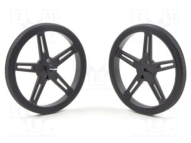 POLOLU WHEEL 70X8MM PAIR – BLACK POLOLU WHEEL 70X8MM PAIR – BLACK