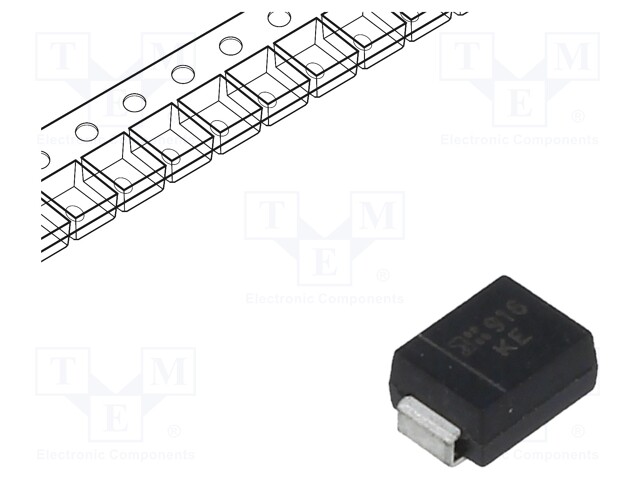 DIODES INCORPORATED SMBJ5.0A-13-F - Diode: TVS