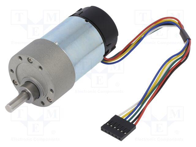 10:1 METAL GEARMOTOR 37DX65L 24V 64 CPR