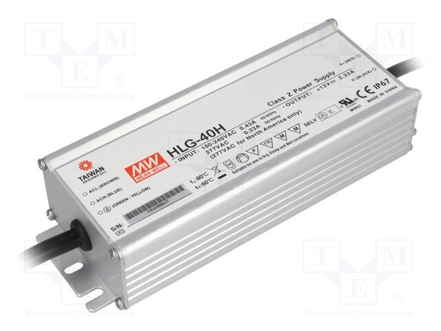 MEAN WELL HLG-40H-54 - Power supply: switched-mode