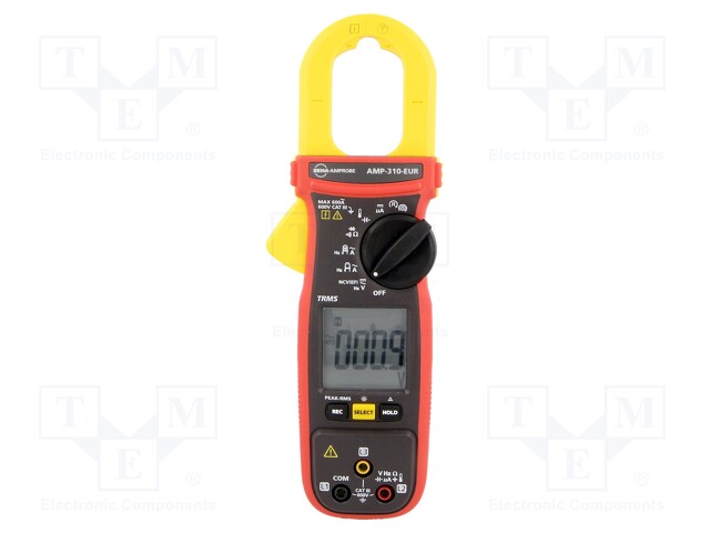 AMP-310-EUR | Měřicí přístroj: vícefunkční; číslicový,klešťový; LCD; (6000)