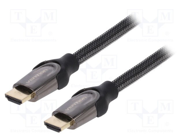 VAA-B05-B800 VENTION - Cable, HDMI 1.4; HDMI plug,both sides; PVC;  textile; 8m; black