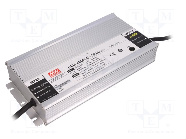 MEAN WELL HLG-480H-C1750A - Power supply: switched-mode