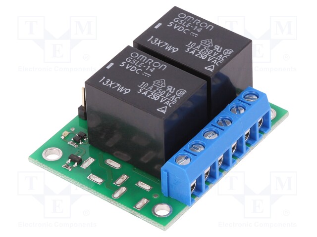 2-CH SPDT RELAY CARRIER WITH 5VDC RELAYS