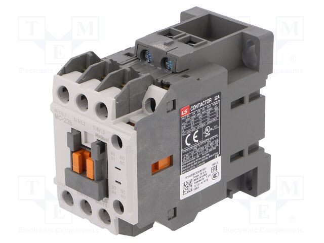 LS ELECTRIC MC-22B 230VAC 1A1B - Contactor: 3-pole