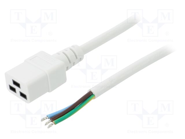 LT-549 H05VV-F 3X1.5 WHT 1.5M END R LT-549 H05VV-F 3X1.5 WHT 1.5M END R