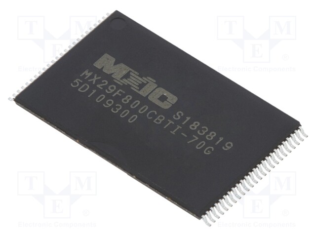 MACRONIX INTERNATIONAL MX29F800CBTI-70G/TRAY - IC: FLASH memory