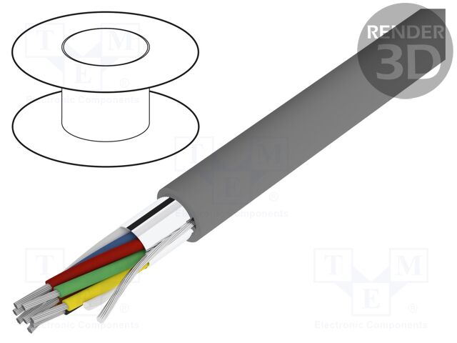 1218C SL005 | Przewód; Alpha Essential C&C; 8x24AWG; ekranowany,folia Al-PET