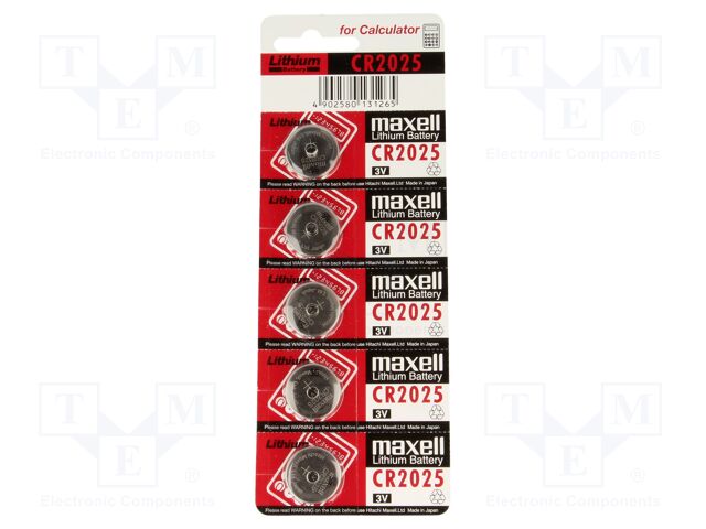 CR2025 MAXELL B5 CR2025 MAXELL B5