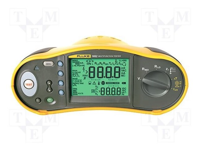 FLUKE 1652 FLUKE - Mätare: elinstallation, LCD; VAC: 100mV÷500V; IP40;  Test: batteri; FLK-1652
