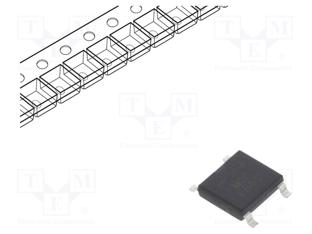 MICRO COMMERCIAL COMPONENTS LMB6S-TP - Bridge rectifier: single-phase