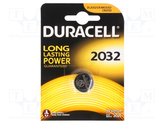 DURACELL DL2032 -AS - Battery: lithium