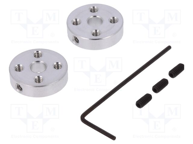 ALUMINUM MOUNTING HUB FOR 5MM SHAFT #4-4 ALUMINUM MOUNTING HUB FOR 5MM SHAFT #4-4