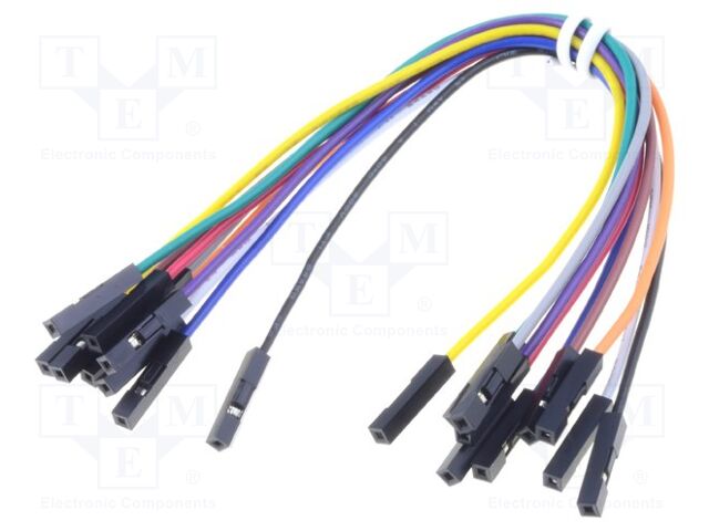 WIRE JUMPER FEMALE TO FEMALE 10PCS WIRE JUMPER FEMALE TO FEMALE 10PCS