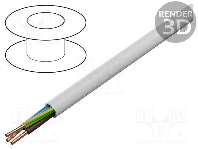 EK-YDY-3X10 ELEKTROKABEL - Wire  YDY; round; solid; Cu; 3G10mm2