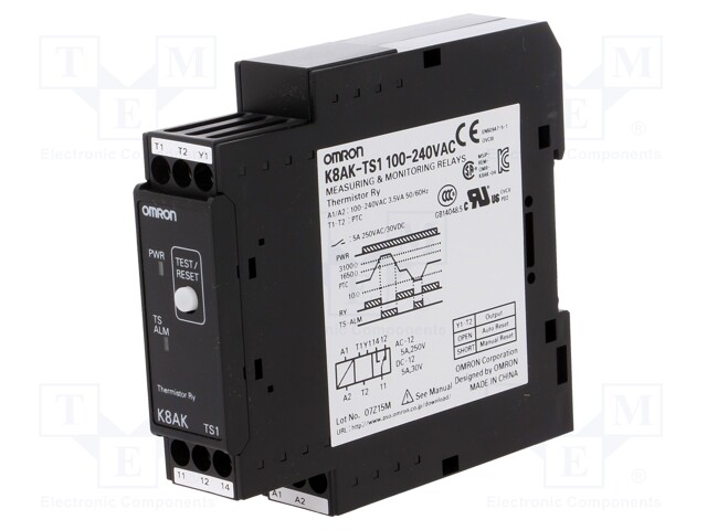 OMRON K8AK-TS1 100-240VAC - Module: temperature monitoring relay