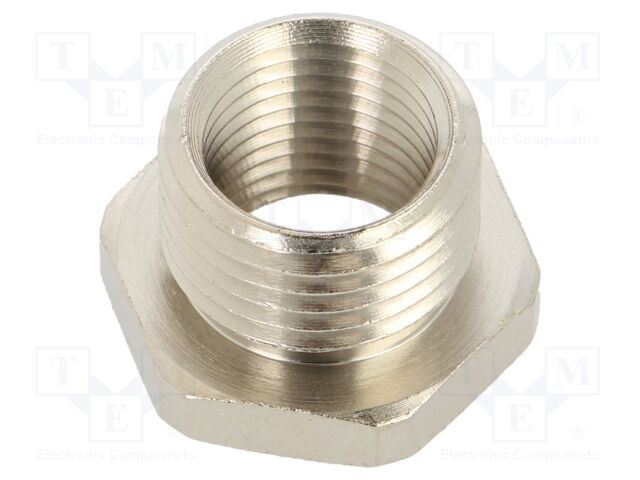 166-51000 HELLERMANNTYTON - Thread adapter, Int.thread: PG7; Ext.thread:  M16; brass; CNV-M16-PG7-ML