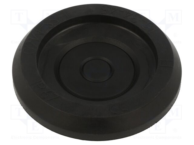 HSS-M60-TPE RAL9005 HT HI TECH POLYMERS - Grommet | Ømount.hole: 60mm ...