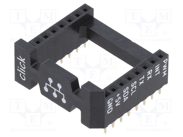 SOCKET MIKROBUS 16 THT SOCKET MIKROBUS 16 THT