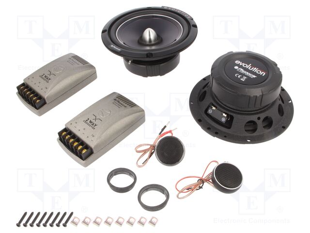 02689 PHONOCAR - Conjunto de altavoces del coche, tweeter,woofer; 165mm;  200W; PHONOCAR-02689