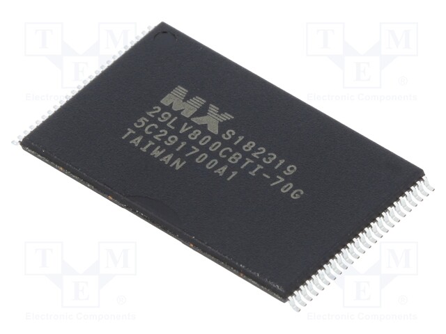 MACRONIX INTERNATIONAL MX29LV800CBTI-70G/TRAY - IC: FLASH memory
