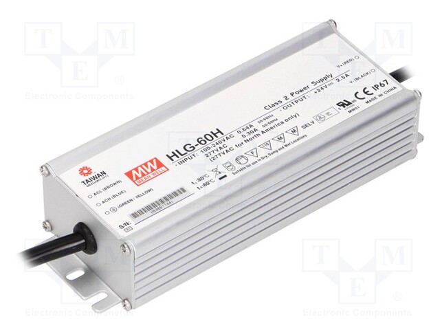 MEAN WELL HLG-60H-36 - Power supply: switched-mode