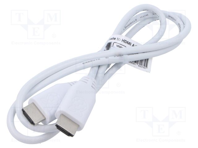 HDMI TO HDMI CABLE 1M WHITE 789-21051002 HDMI TO HDMI CABLE 1M WHITE 789-21051002