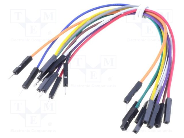 WIRE JUMPER MALE TO FEMALE 10PCS MIKROE - Cordon de raccord