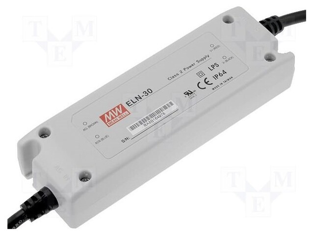 MEAN WELL ELN-30-12P - Power supply: switched-mode