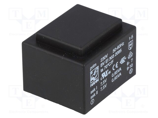 HAHN BV EI 303 2095 - Transformer: encapsulated