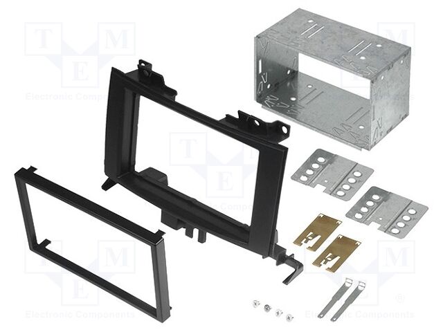 381190-27 | Ramka radiowa; Mercedes,VW; 2 DIN; czarny
