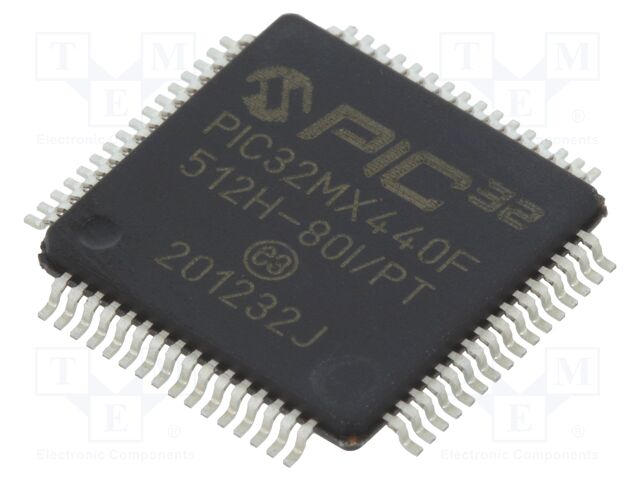 PIC32MX440F512H-80I/PT