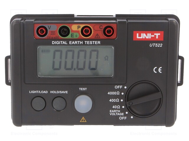UT522 UNI-T - Mesureur: de résistance de mise à la terre, LCD; UT-L35