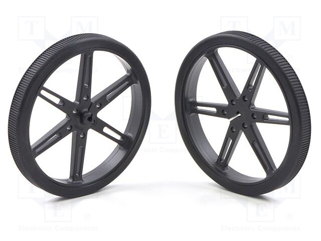 POLOLU WHEEL 80X10MM PAIR – BLACK POLOLU WHEEL 80X10MM PAIR – BLACK