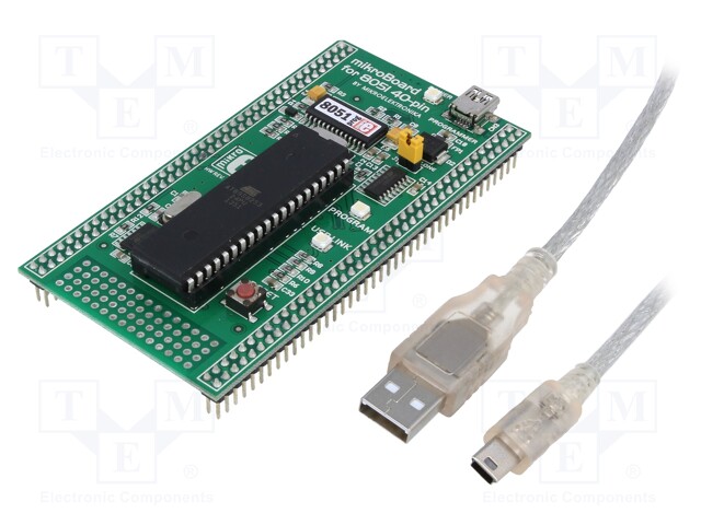 MIKROE MIKROBOARD FOR 8051 40-PIN AT89S8253 - Prototype board