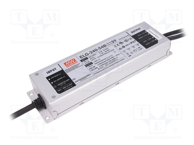MEAN WELL ELG-240-54B-3Y - Power supply: switched-mode