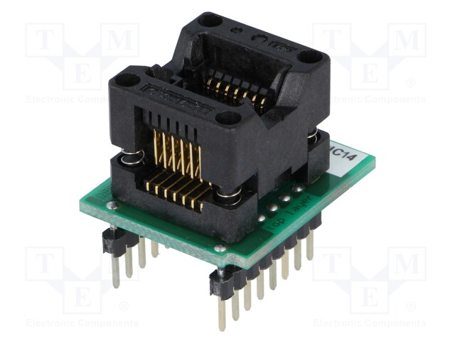 ELNEC DIL14/SOIC14 ZIF 150MIL - Adapter: DIL14-SO14