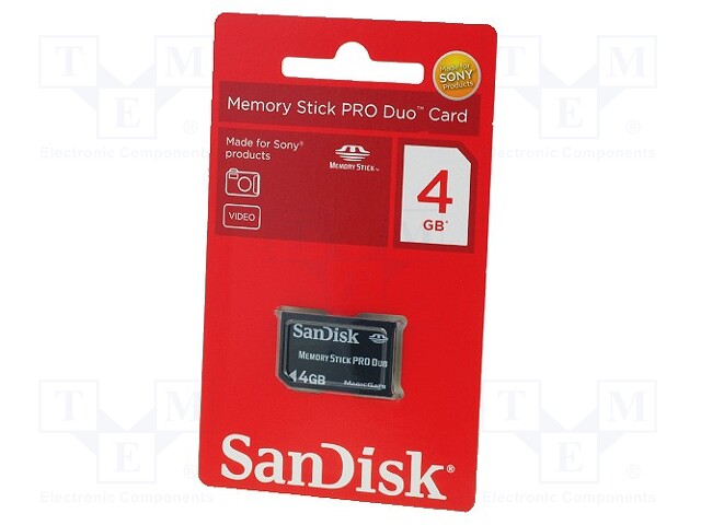 SANDISK MS-PRO-DUO-4GB - Memory card