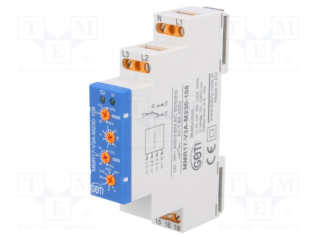 DOBRY CZAS MMR17-V3A-M230-108 - Module: voltage monitoring relay
