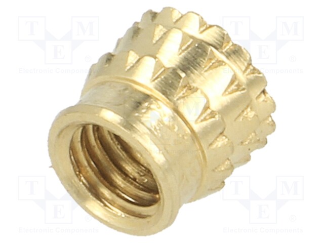 300113369 TAPPEX - Threaded insert, brass; M5; BN 37885; L: 6.6mm;  MULTISERT®; KVT-002M5