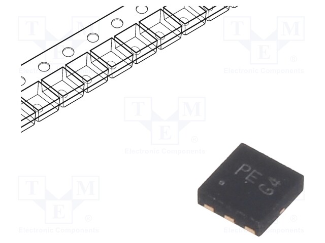 DIODES INCORPORATED DMP4047LFDE-7 - Transistor: P-MOSFET