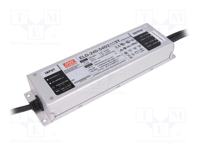 MEAN WELL ELG-240-54D2-3Y - Power supply: switched-mode