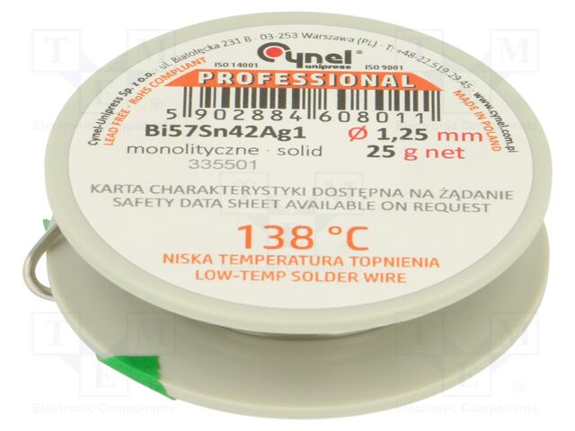 BI57SN42AG1-B/T Ø 1.25 25 G BI57SN42AG1-B/T Ø 1.25 25 G