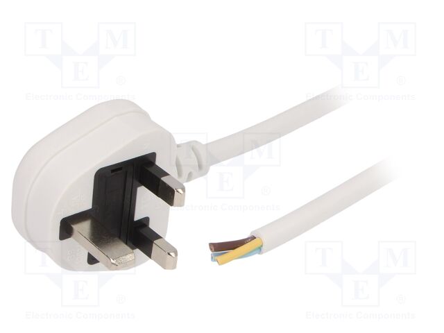 LT-318(13A) 3X1.0 WHT 1.8M END CUT LT-318(13A) 3X1.0 WHT 1.8M END CUT