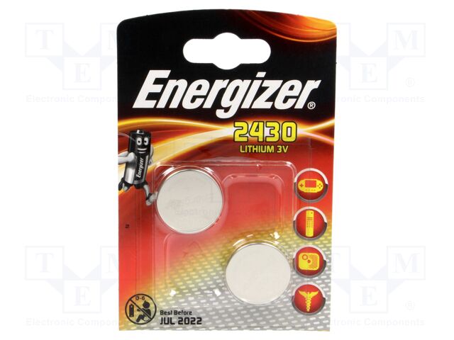 ENERGIZER CR2430 B2 - Battery: lithium