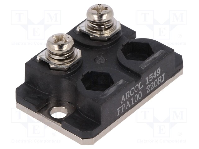 ARCOL FPA100 220R J - Resistor: thick film