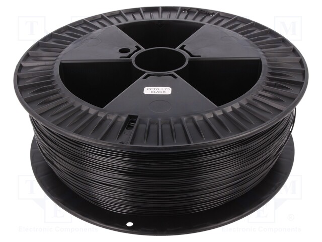 PETG 1,75 BLACK 2 DEVIL DESIGN - Filament: PET-G, Ø: 1.75mm; black;  220÷250°C; 2kg; DEV-PETG-1.75-BK-2